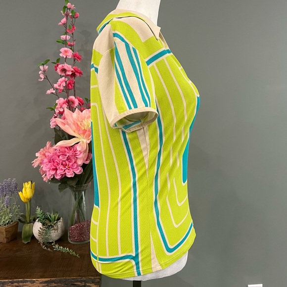 Bisou Bisou Collared Short Sleeve Top - Picture 3 of 12